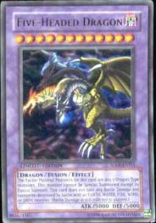 YuGiOh Dinosaurs Rage Single Card Ultra Rare Five Headed Dragon 