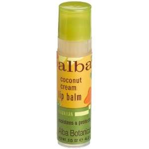  Alba Coconut Cream Lip Balm, 0.15 Ounce Tube Health 