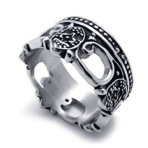  CET Domain SZ11 1133 10 Titanium Steel Royalty Styled Ring 
