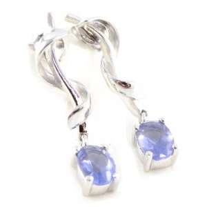  Earrings silver Adeline blue. Jewelry