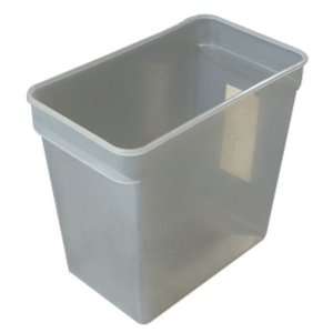 Space saving high density polyethylene container, 18 quart  