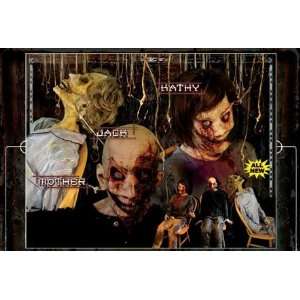  Tortured Family Victims Set of 3 Halloween Props