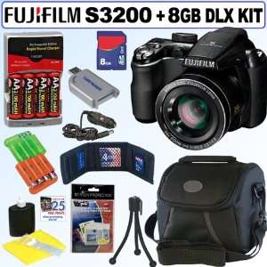  Fujifilm FinePix S3200 14 MP Digital Camera + 8GB Deluxe 