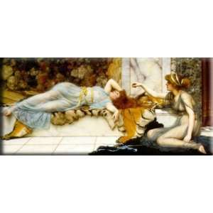  Mischief and Repose 16x7 Streched Canvas Art by Godward 