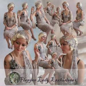   Kit Flapper Lady Esclusives 1 by Mizz d Stock