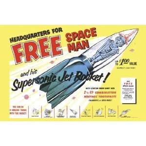  Supersonic Jet Rocket 20x30 Poster Paper