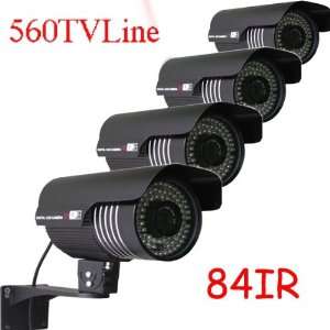  4pcs sony ccd 560tvline 84ir cctv surveillance security 