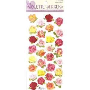  Violette Stickers Mini Roses