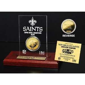  BSS   New Orlean Saints SB Champs Etched Acrylic 