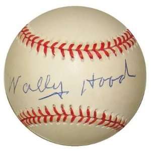  Wally Hood Autographed Baseball   Official AL 1949 Super 
