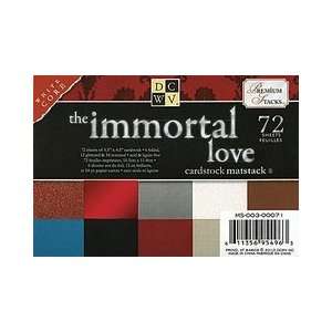 DCWV 4 1/2 by 6 1/2 Inch Immortal Love Solid Mat Stack 
