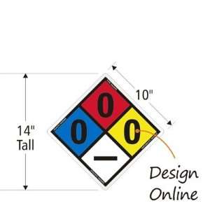  Lyle C PC 0034 Custom NFPA Sign HIS Reflective, 10 x 10 