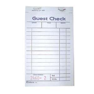   CARBON YW, CS 100/50, 05 0290 NATIONAL CHECKING COMPANY GUEST CHECKS