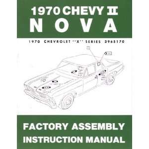  1970 CHEVROLET NOVA Assembly Manual Book Rebuild 