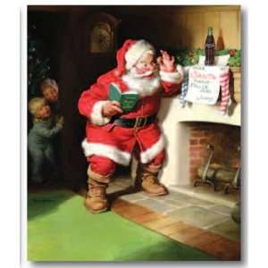  John Deere 08108 Santa and Fireplace Canvas Art