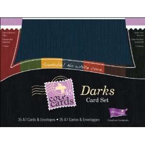    Core Cards/Envelopes A7 Size 35/Sets   Darks 