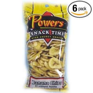 Powers Banana Chip Snack Mix, 6 Ounce (Pack of 6)  Grocery 