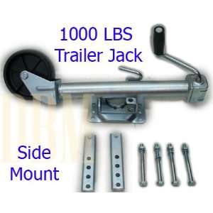  1000 LBS Trailer Jack With Wheel Side Mount Sports 