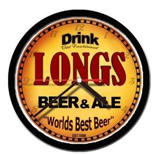  LONGS beer and ale cerveza wall clock 