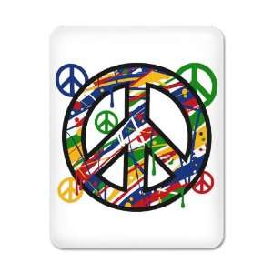  iPad Case White Peace Symbol Sign Dripping Paint 