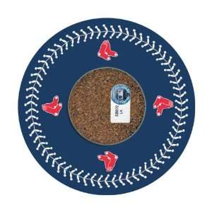 Boston Red Sox Blue/White Stiching 4 pack Coaster Set with Game Used 