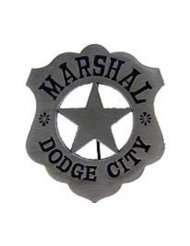 Dodge City Marshall Badge Pin 2