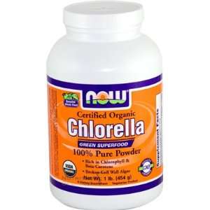  Now Chlorella Pure Powder, Organic, 1 Pound Health 