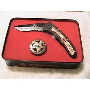 Smith & Wesson 180th Anniversary 2003 Commemorative Tin Box Knife Gift 