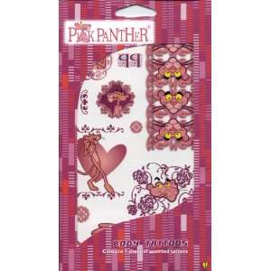  Pink Panther Temporary Tattoos   1 Sheet Beauty