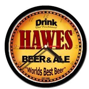  HAWES beer and ale cerveza wall clock 