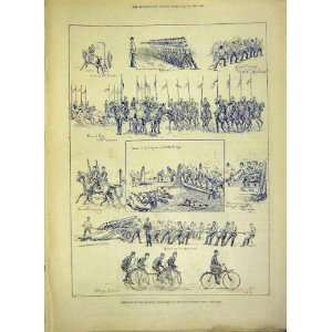    Skethces Military Tournament Islington Cyclist 1888