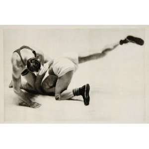  1932 Summer Olympics Middleweight Wrestling Match Print 