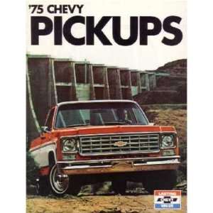  1975 CHEVROLET PICKUP TRUCK Sales Brochure Book 