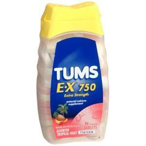  TUMS E X 750 TROPICAL 96Tablets