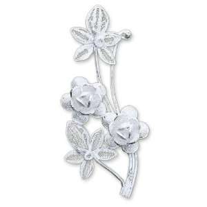  Brooch, Beautiful Roses 2 W 1 L Jewelry