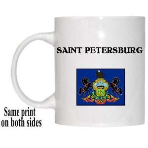  US State Flag   SAINT PETERSBURG, Pennsylvania (PA) Mug 