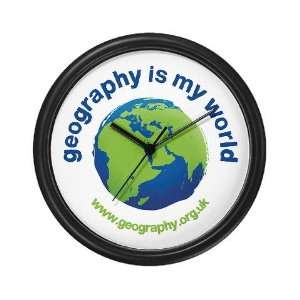  Geography is my World Earth Wall Clock by  
