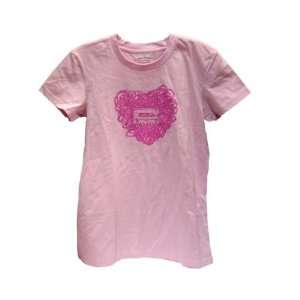  Steve & Barrys Vintage T Shirt Pink Cassette Tape Heart 