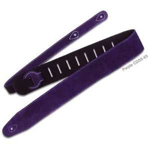  Renegade Double Sided Suede Guitar Strap. Purple Musical 