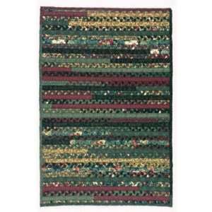    Thimbleberries Winter Oval Briaded Rug   2x7