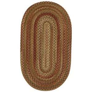   Rugs Manchester Braided Rug   Sage Red Hues, 3 ft. Round Home