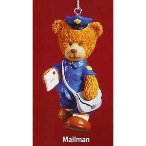    RUSS Very Beary Mailman Christmas Ornament #32008