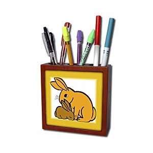  Florene Childrens Art   Mama and Baby Bunny   Tile Pen 