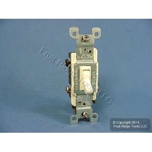  Leviton Almond 3 Way Toggle Wall Light Switch 15A 1453 A 