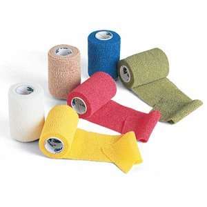 Coban Self Adherent Wrap   12  3W Rolls (2each of Red, White, Blue 