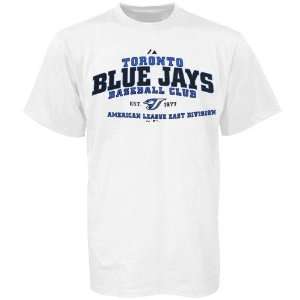  Majestic Toronto Blue Jays White Fan Club T shirt Sports 