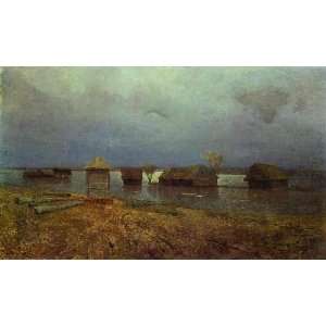   Made Oil Reproduction   Isaac Levitan   32 x 18 inches   High Waters