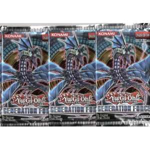  Yu Gi Oh TCG Generation Force 1st Edition Lot of 3 Packs 