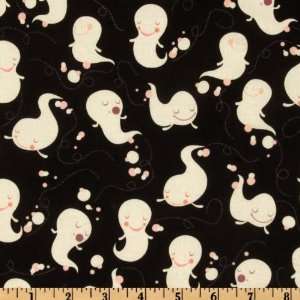  44 Wide Matilda Ghosties Black Fabric By The Yard Arts 