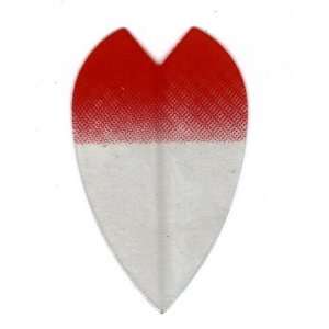  25 Sets #3082 AmeriThon Red/Clear Tinted Dart Flights 